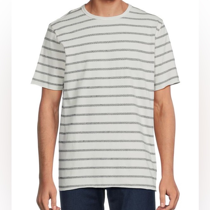 $170 Rag & Bone Size S Striped Short Sleeve Shirt Nwt